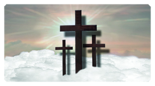 DSC700 106 BZ Three Crosses (Clouds) Bronze